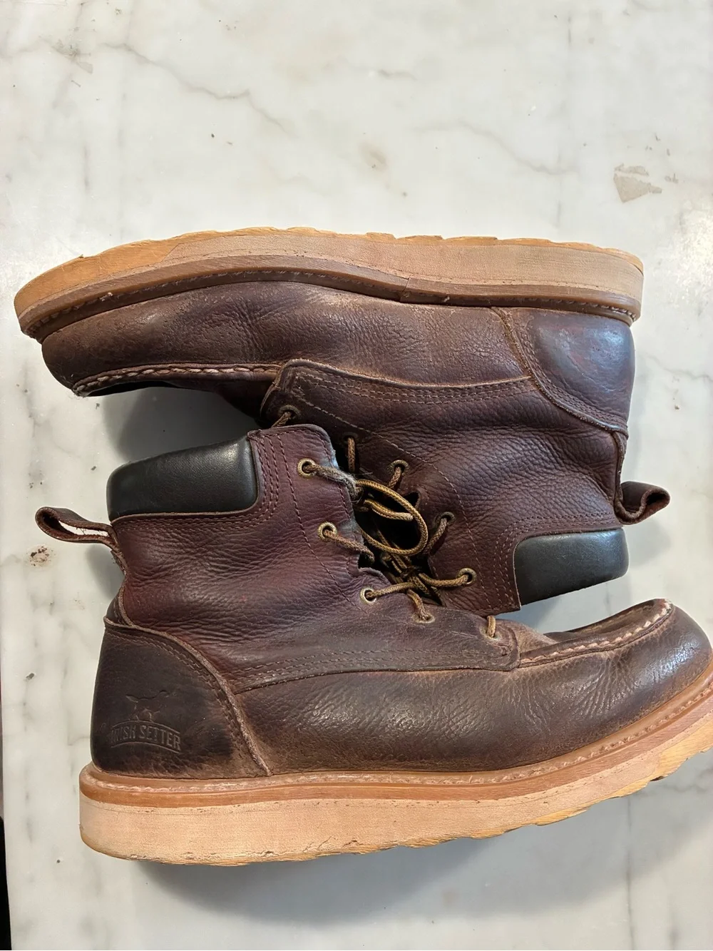 Irish Setter Ashby Moc Soft Toe Leather Work Boots Brown 83605 Men's Size 13 D
